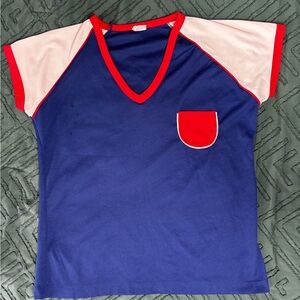 Vintage polyester baseball tshirt
